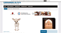 Desktop Screenshot of chihuahuasaspets.com