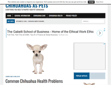 Tablet Screenshot of chihuahuasaspets.com